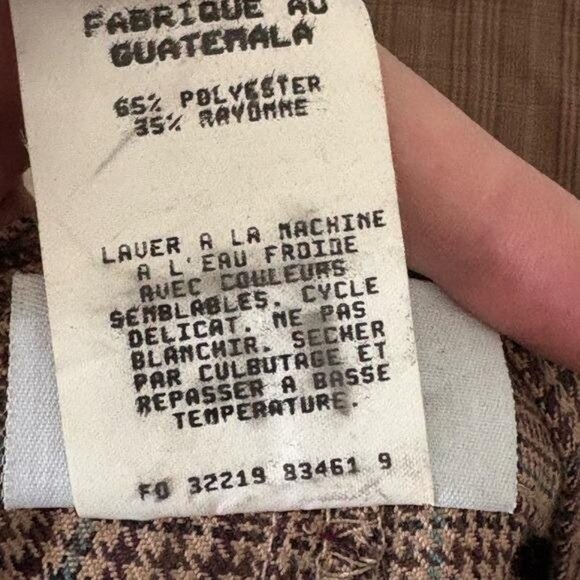 Vintage Jantzen Classics High-Waisted Plaid Trousers – Size 12 - Picture 10 of 10